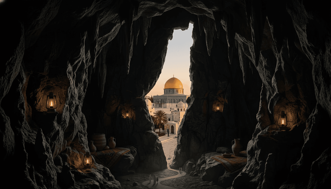 Jerusalem Cave View Laptop